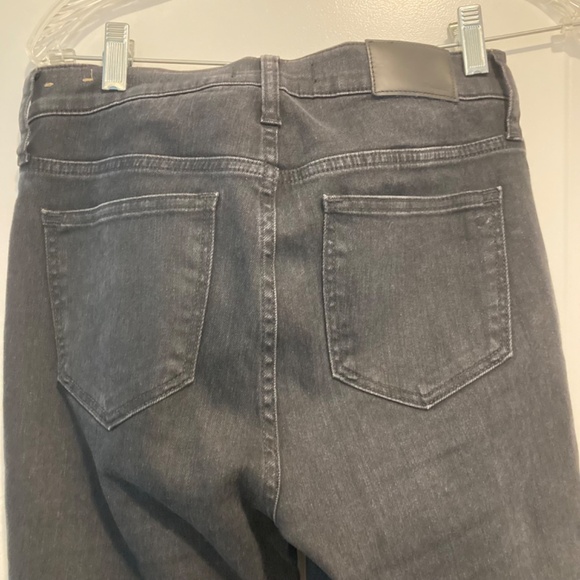 Madewell 10" High-Rise Skinny Faded Black Jeans - Picture 7 of 8